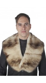 Polecat fur collar, cream - unisex